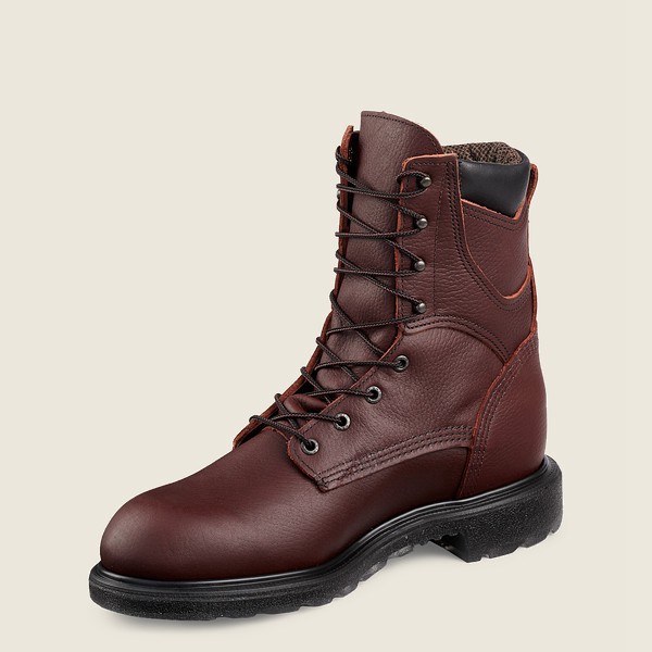 Work Støvler Herre - Red Wing Supersole® 2.0 - 8-Inch Insulated Waterproof Soft Toe - Bordeaux - WFS